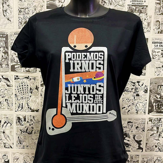 Camiseta Grupo Música | Los Planetas | Tema De Viaje | Mujer - Vista Frontal