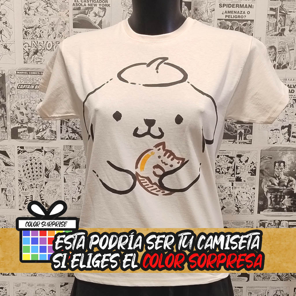 Camiseta Pompompurin | Personaje Sanrio | Hombre - Vista Frontal