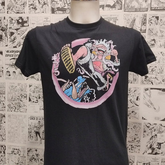 Camiseta Gear 5 de Luffy | Anime One Piece | Infantil - Camiseta Gear 5 de Luffy Anime One Piece Frontal