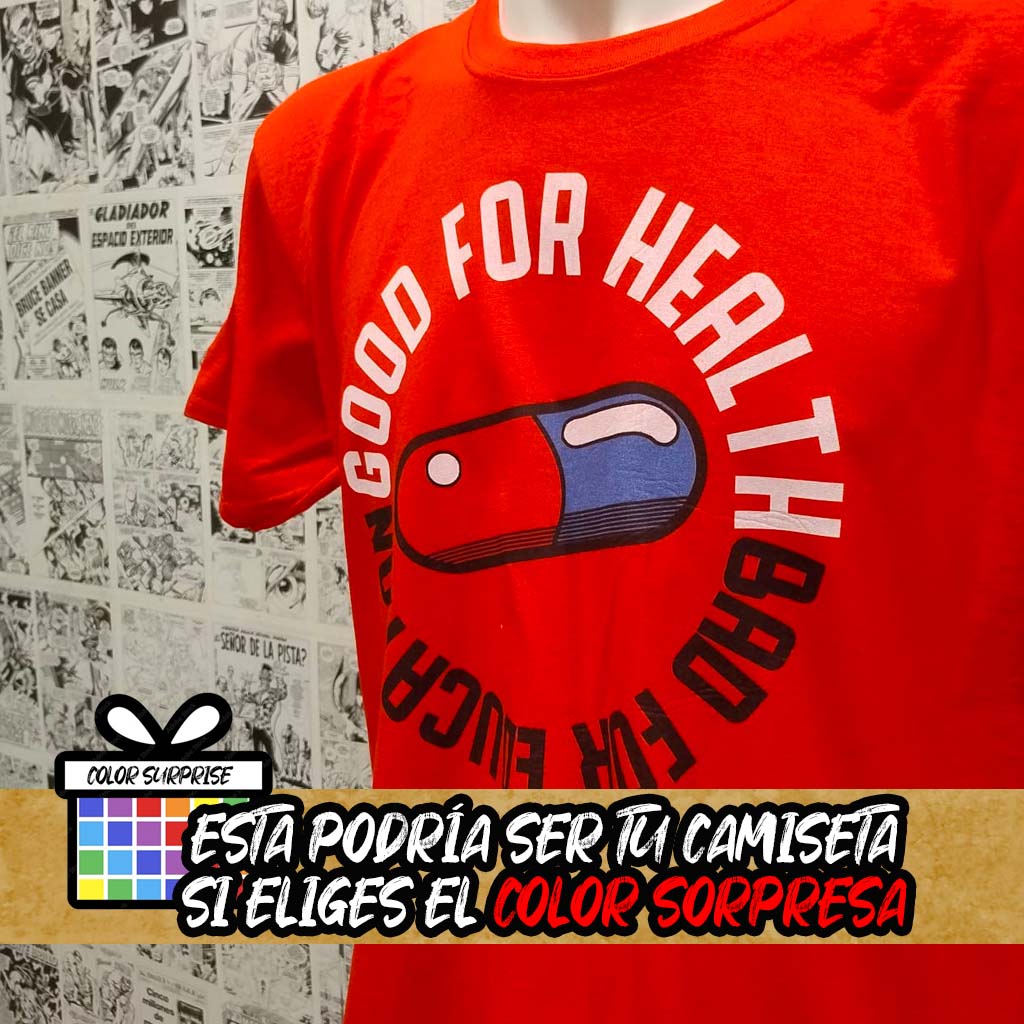 Camiseta Good for health bad for education del Anime Akira