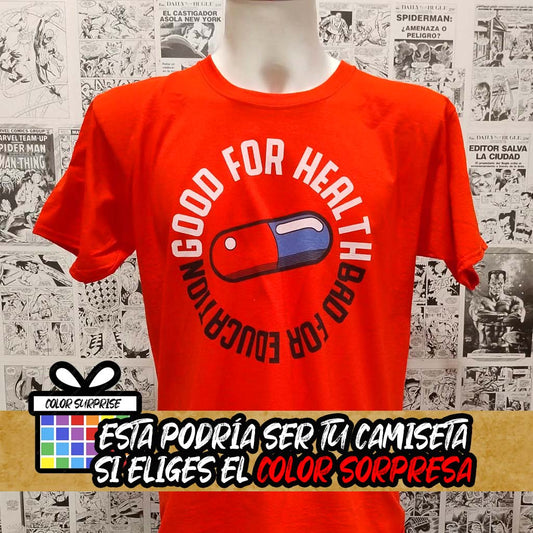 Camiseta Good for health bad for education del Anime Akira