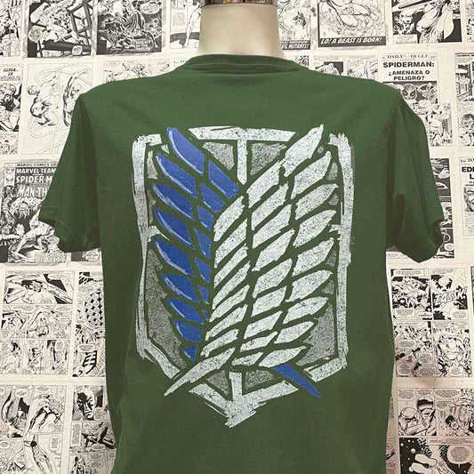 Camiseta Cuerpo de Exploración | Anime Ataque a los Titanes | Hombre - Vista Frontal