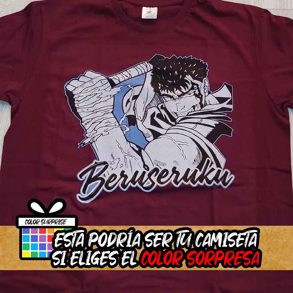 camiseta de Guts, el protagonista del anime Berserk