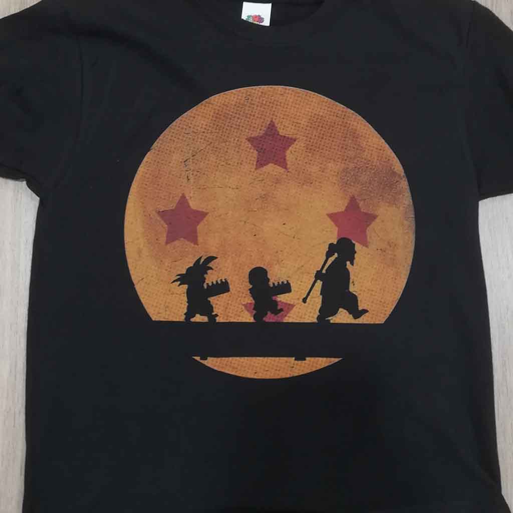 Camiseta Entrenamiento Goku y Krilin | Anime Dragon Ball | Infantil
