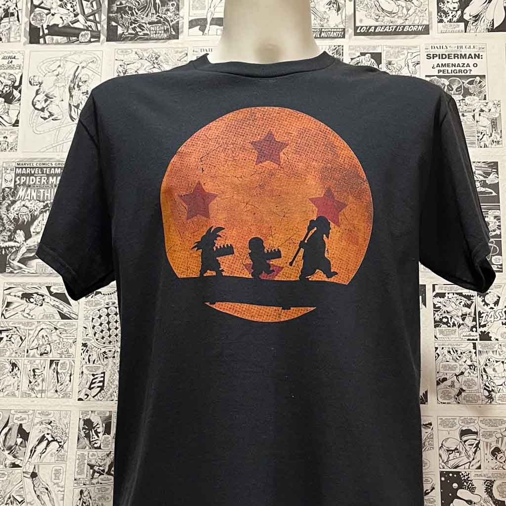 Camiseta Entrenamiento Goku y Krilin | Anime Dragon Ball | Infantil - Vista Frontal