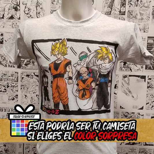 Camiseta Guerreros | Anime Dragon Ball | Infantil - Vista Frontal