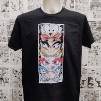 Camiseta Transformaciones de Goku | Anime Dragon Ball | Hombre - Vista Frontal