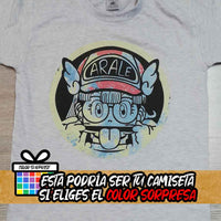 Camiseta Arale Sacando la Lengua | Anime Dr. Slump | Hombre - Vista Frontal