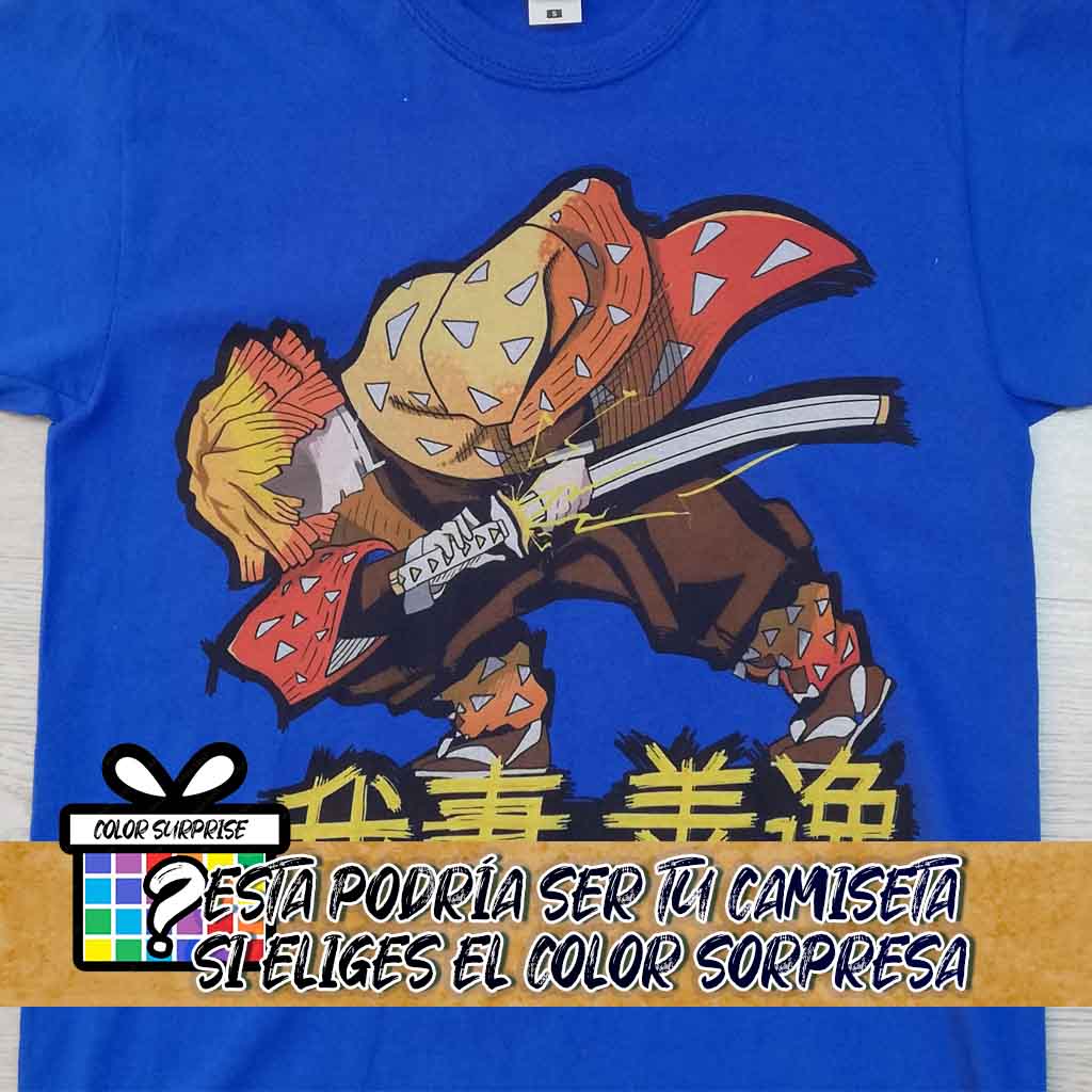 Camiseta Zenitsu Agatsuma | Anime Guardianes de la Noche | Mujer