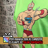 Camiseta Musculman Comiendo Gyudon | Anime Musculman | Infantil