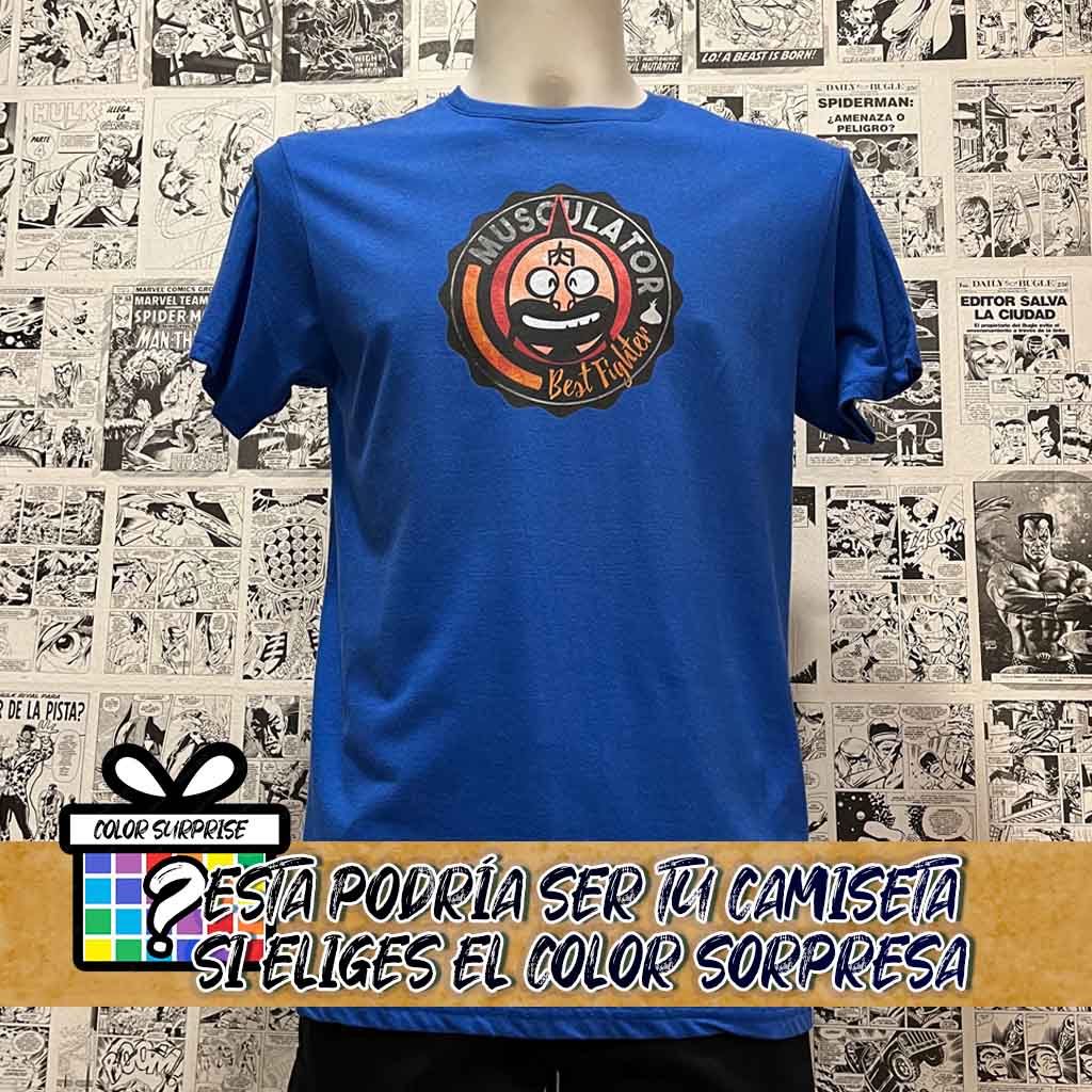 Camiseta Best Fighter | Anime Musculman | Hombre - Vista Frontal