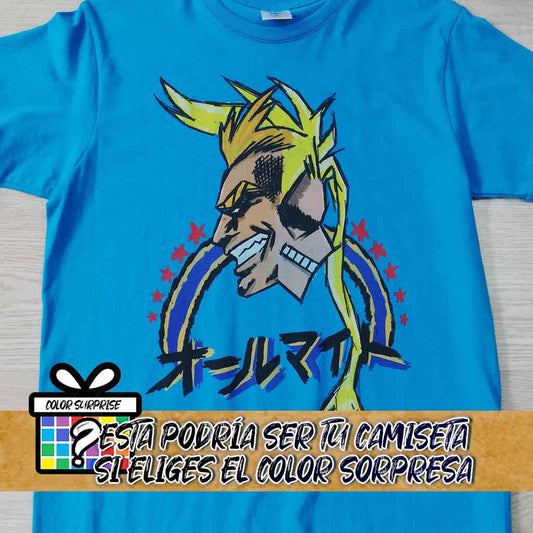 Camiseta All Might | Anime My Hero Academia | Hombre - Vista Frontal