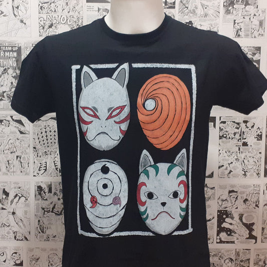 Camiseta Máscaras Anbu | Anime Naruto | Infantil - Vista Frontal
