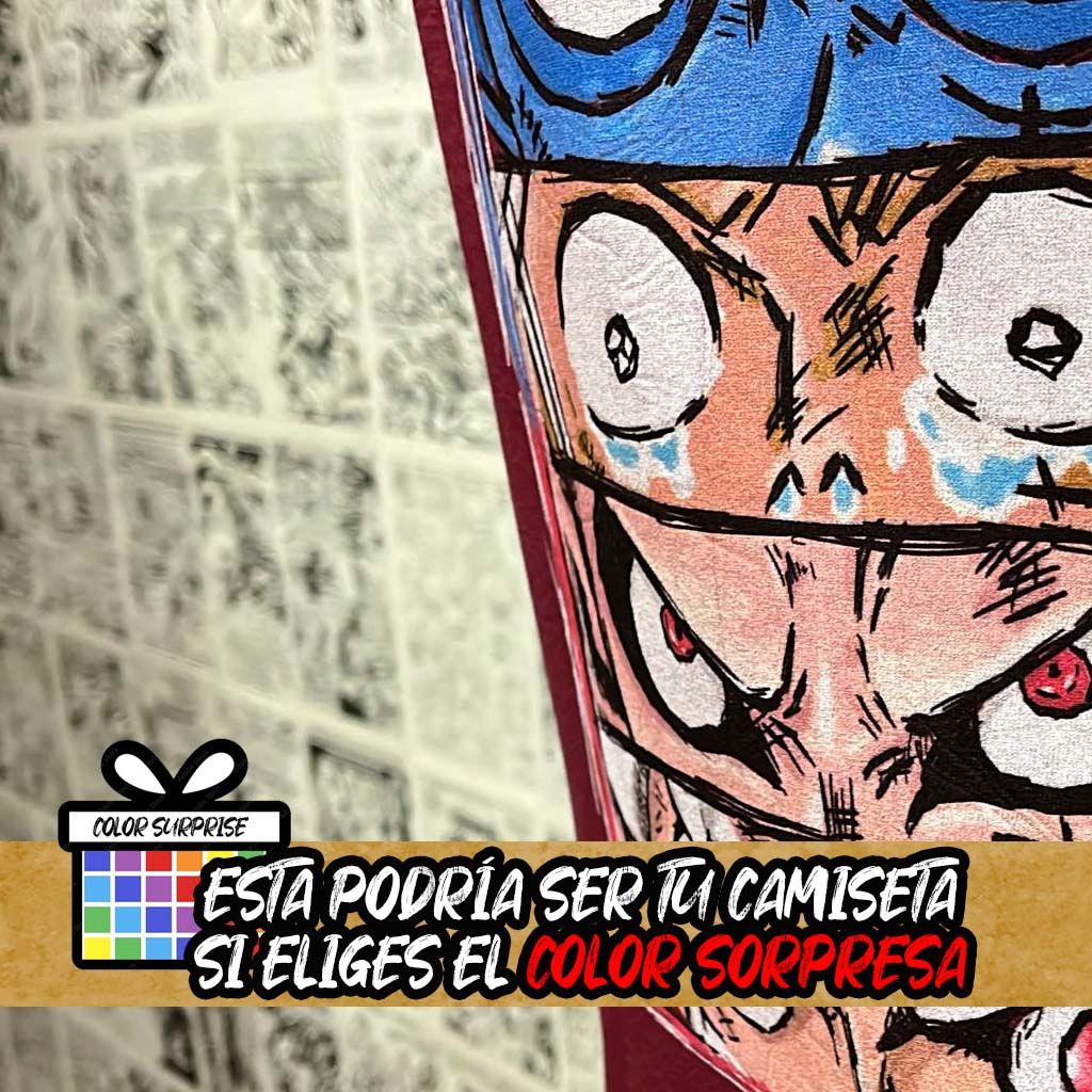 Camiseta de Luffy y sus transformaciones del Anime One Piece