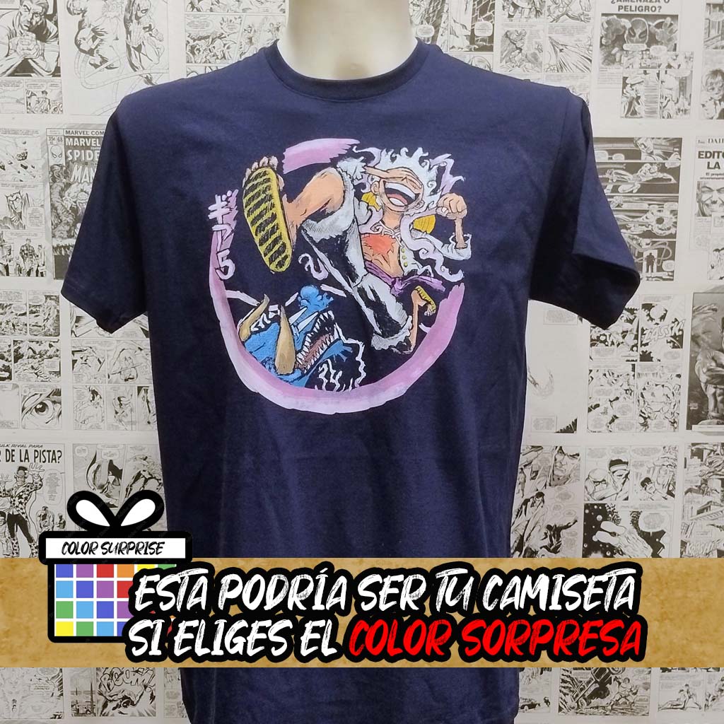 camiseta del gear 5 de luffy del anime one piece