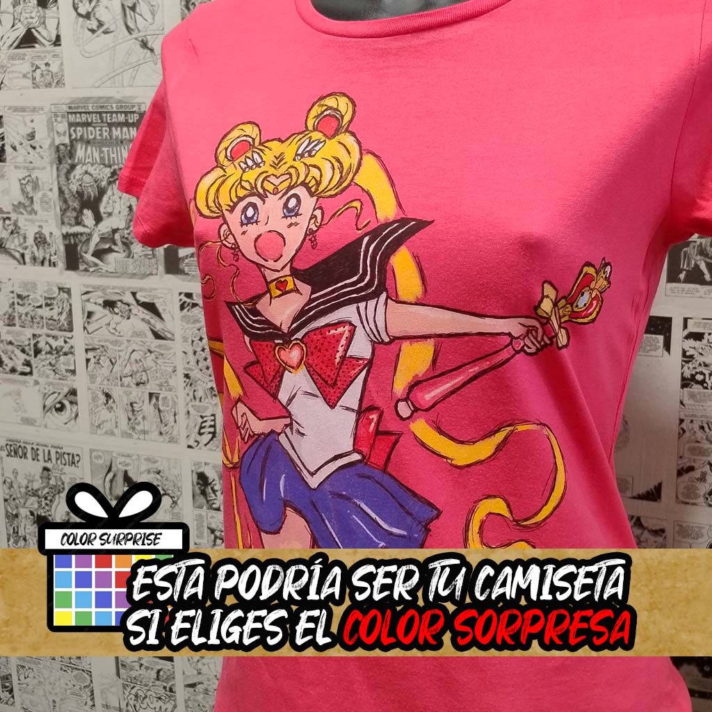 Camiseta Guerrera Luna | Anime Sailor Moon | Mujer