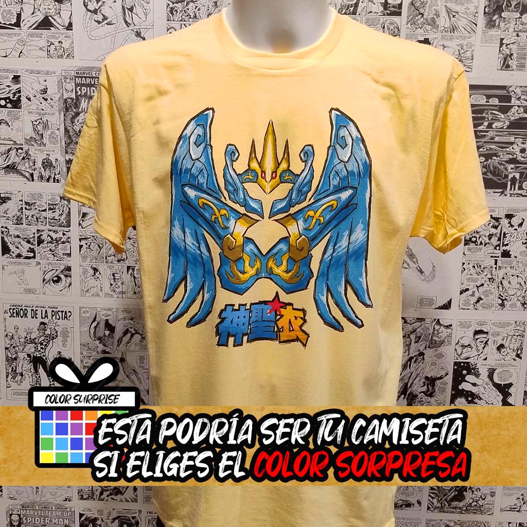 Camiseta Caballeros de Bronce | Anime Los Caballeros del Zodíaco | Hombre - Vista Frontal