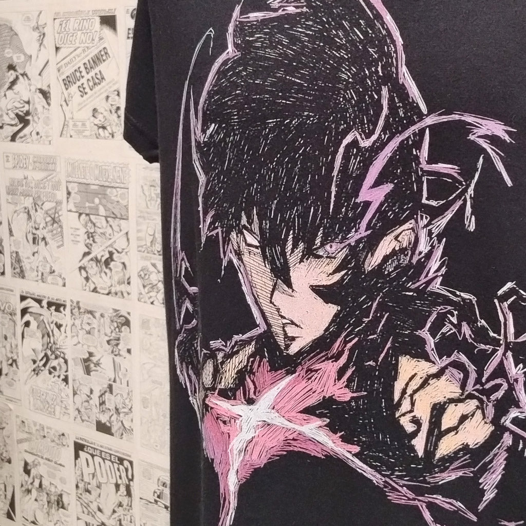 Camiseta Sung Jinwoo | Anime Solo Leveling | Mujer | Kool Things -  Detalle