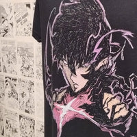 Camiseta Sung Jinwoo | Anime Solo Leveling | Mujer | Kool Things -  Detalle
