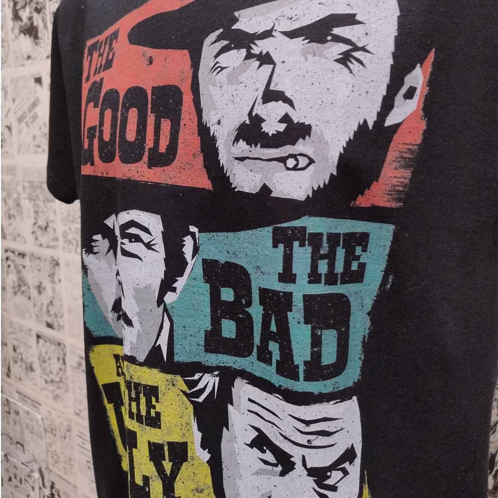 camiseta de la película El bueno, el feo y el malo