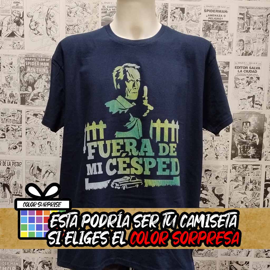 Camiseta Fuera de mi Césped | Pelicula Gran Torino | Hombre