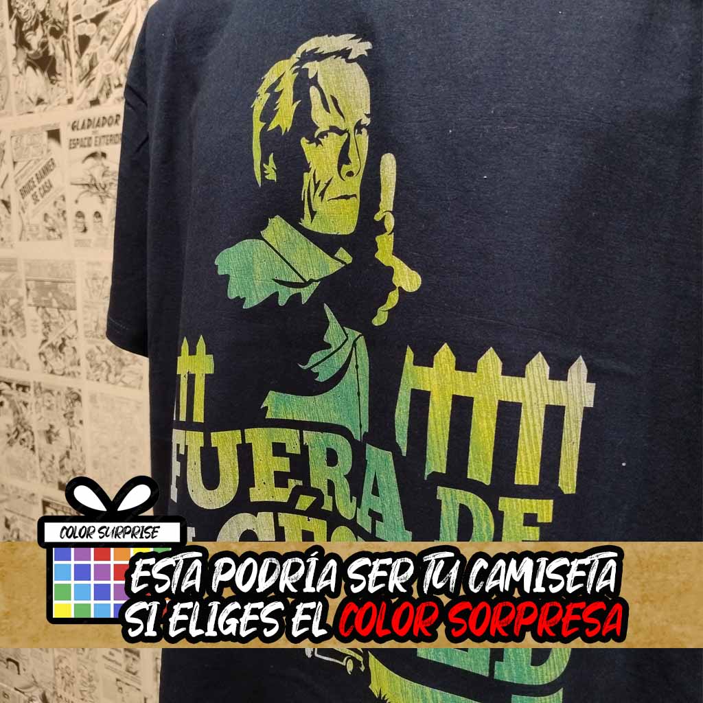 Camiseta Fuera de mi Césped | Pelicula Gran Torino | Hombre