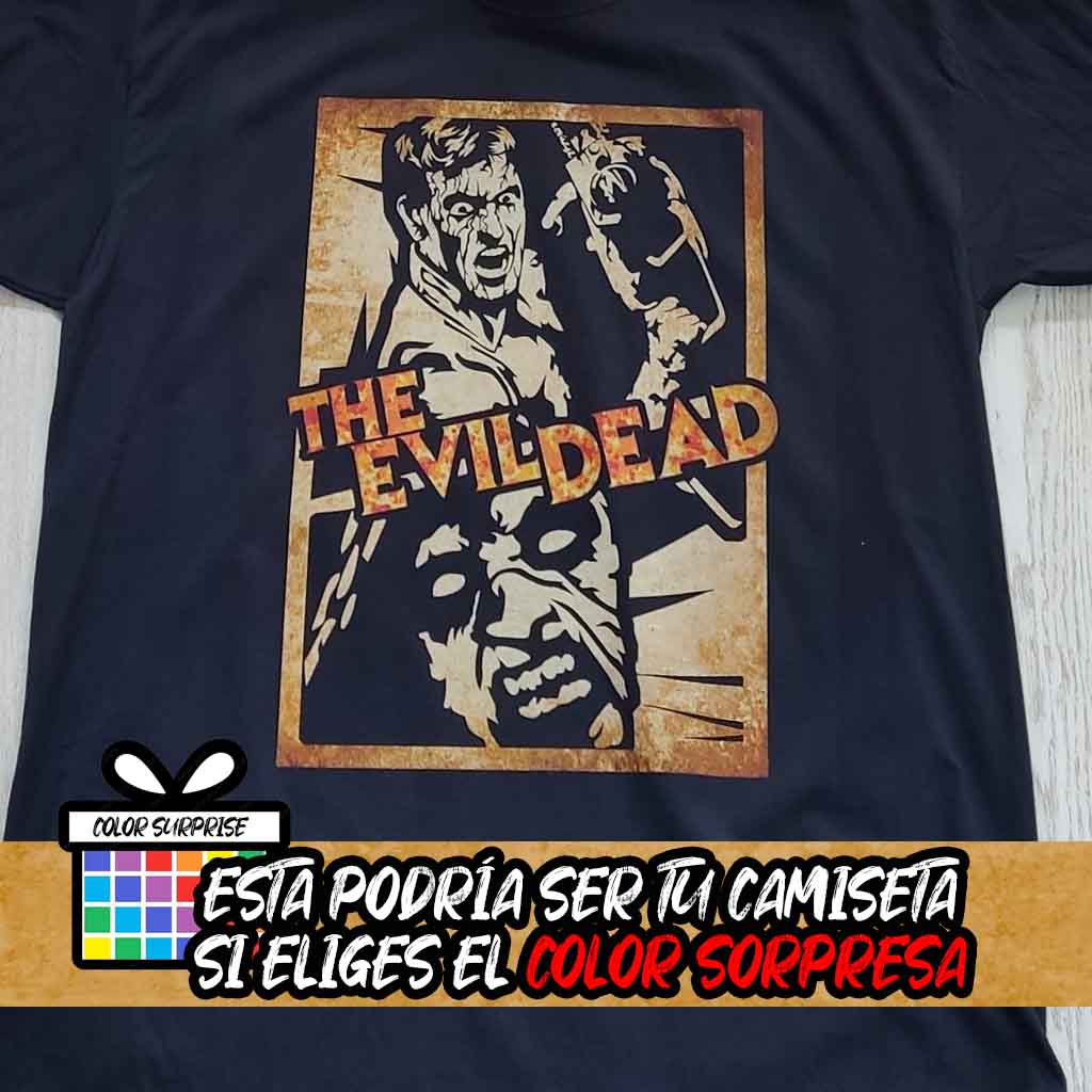camiseta cine evil dead
