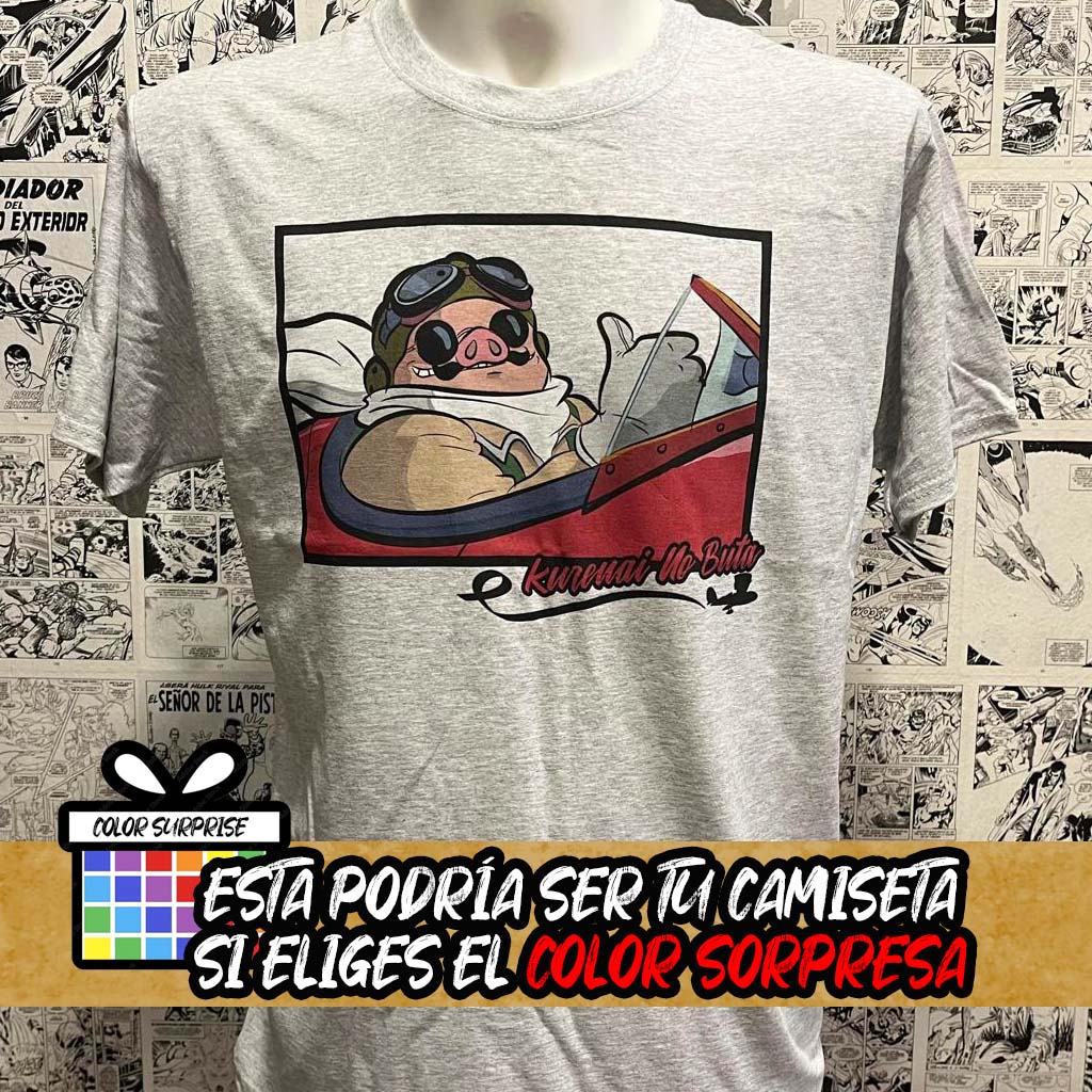 Camiseta de Studio Ghibli Porco Rosso