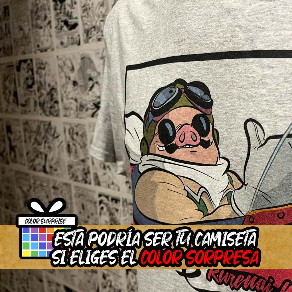 Camiseta de Studio Ghibli Porco Rosso