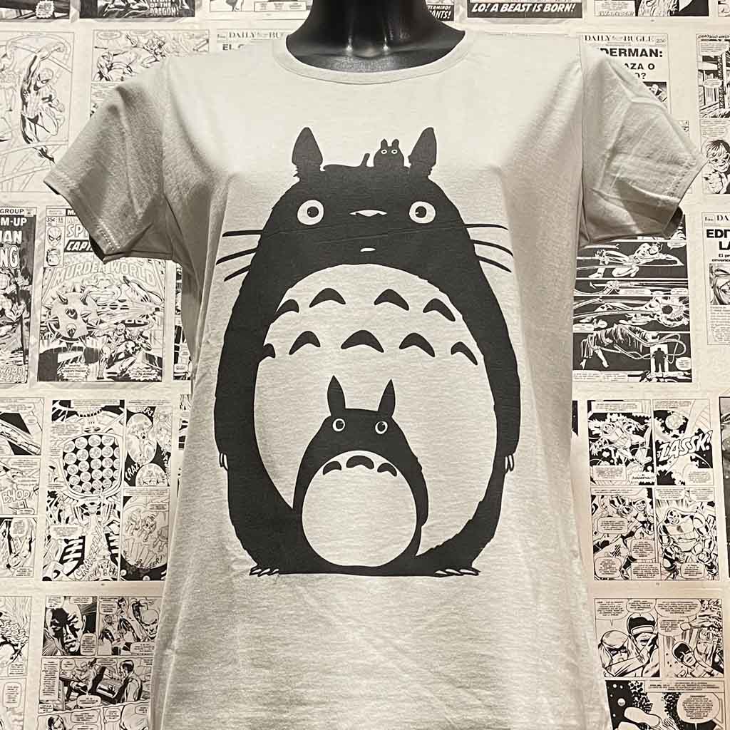 camiseta cine ghibli totoro triple