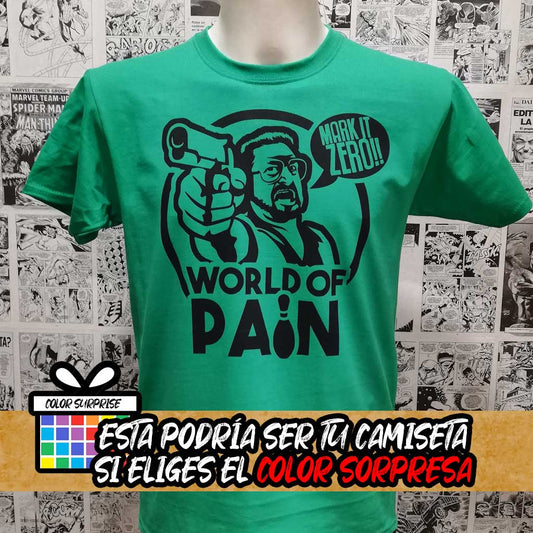 Camiseta World Of Pain | Película El Gran Lebowski | Infantil - Vista Frontal