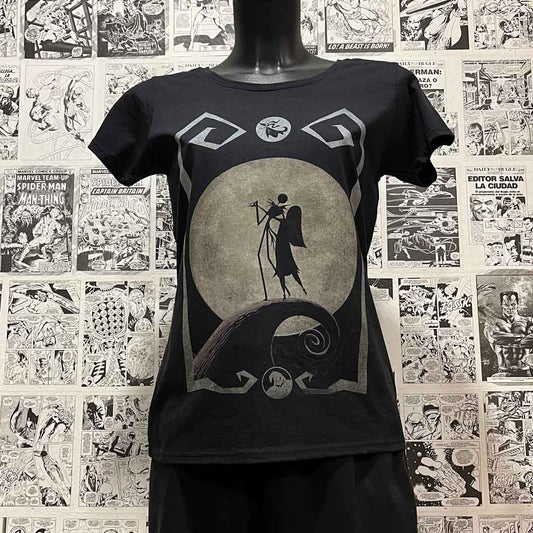Camiseta Jack Sally | Película Pesadilla Antes de Navidad | Hombre - Vista Frontal