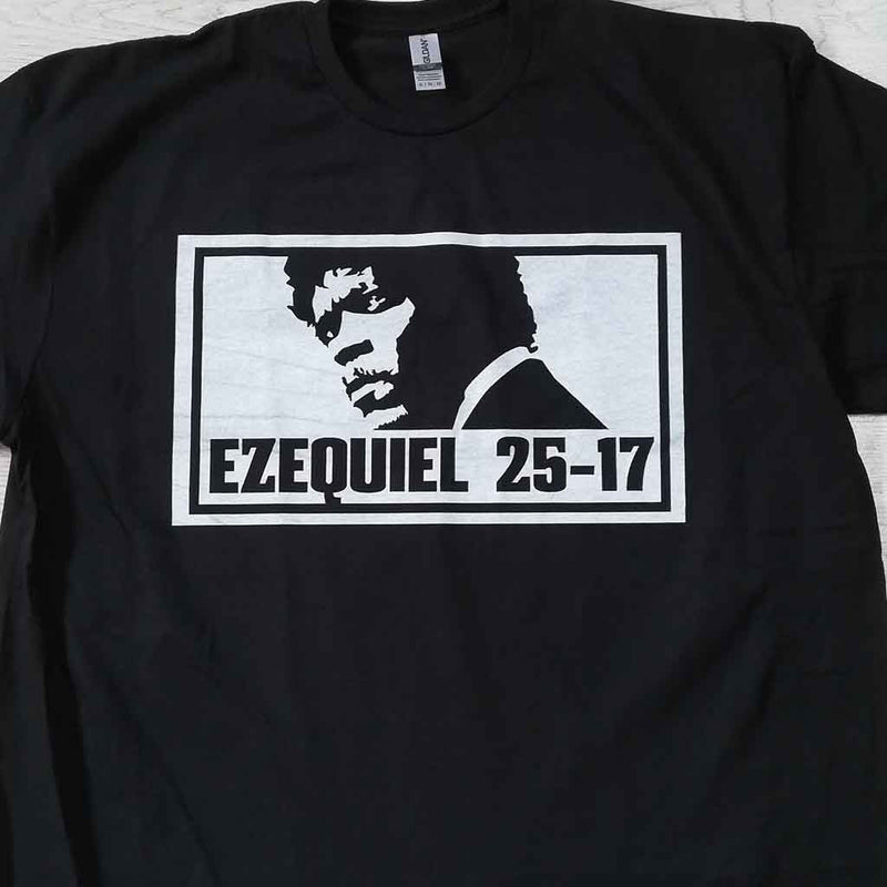 Camiseta de Ezequiel 25:17 | Película Pulp Fiction  | Hombre