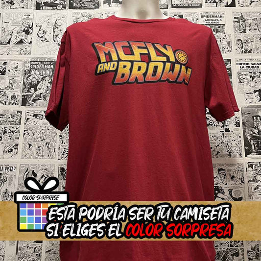 Camiseta McFly 'n' Brown | Película Regreso al Futuro | Infantil - Vista Frontal