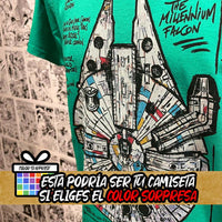 Camiseta Halcón Milenario | Películas de Star Wars | Hombre