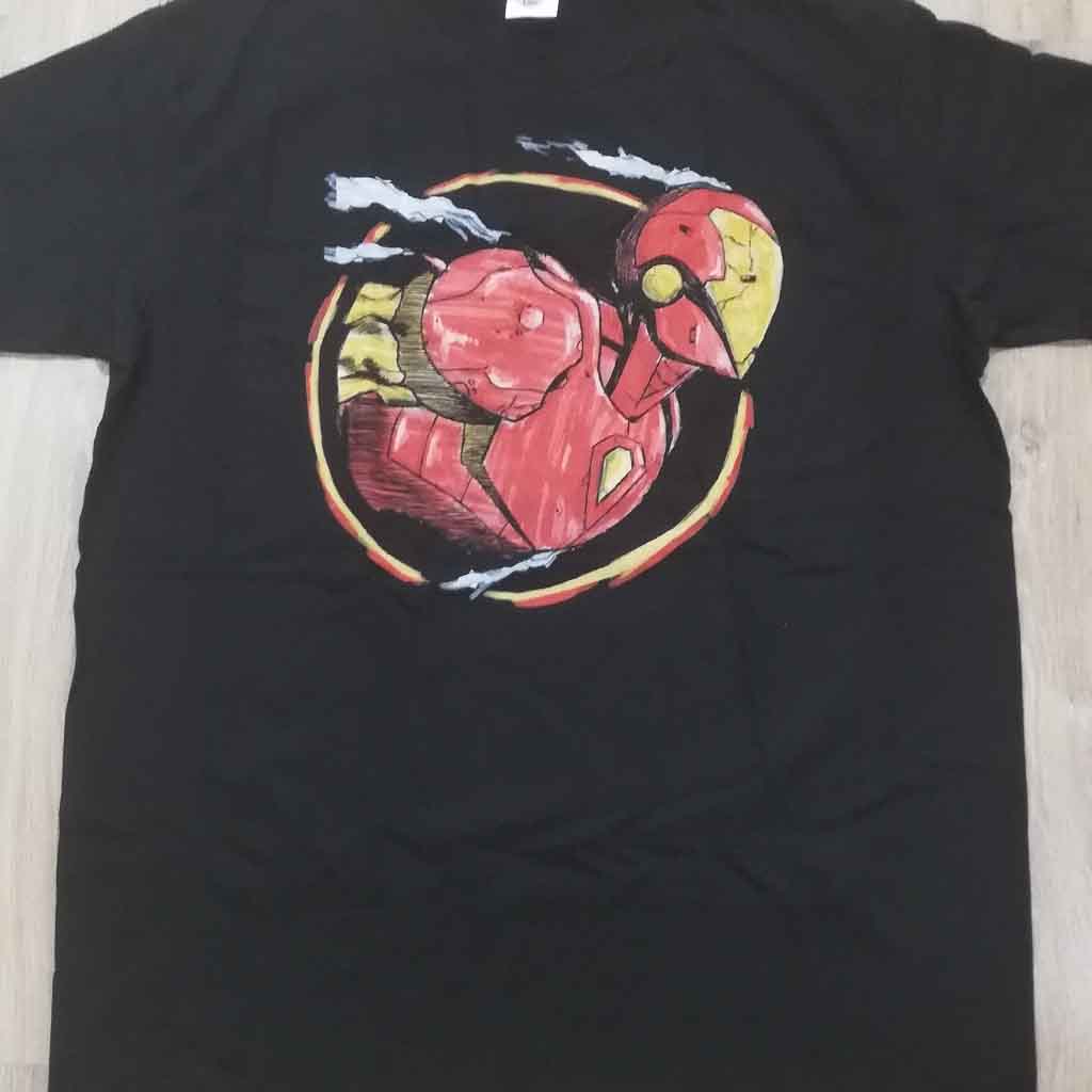 camiseta comic marvel iron man