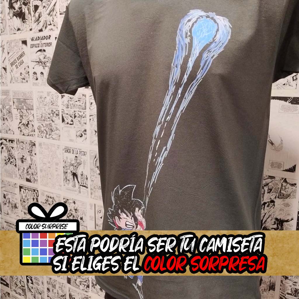 Camiseta de Goku y su Kamehameha del Anime Dragon Ball