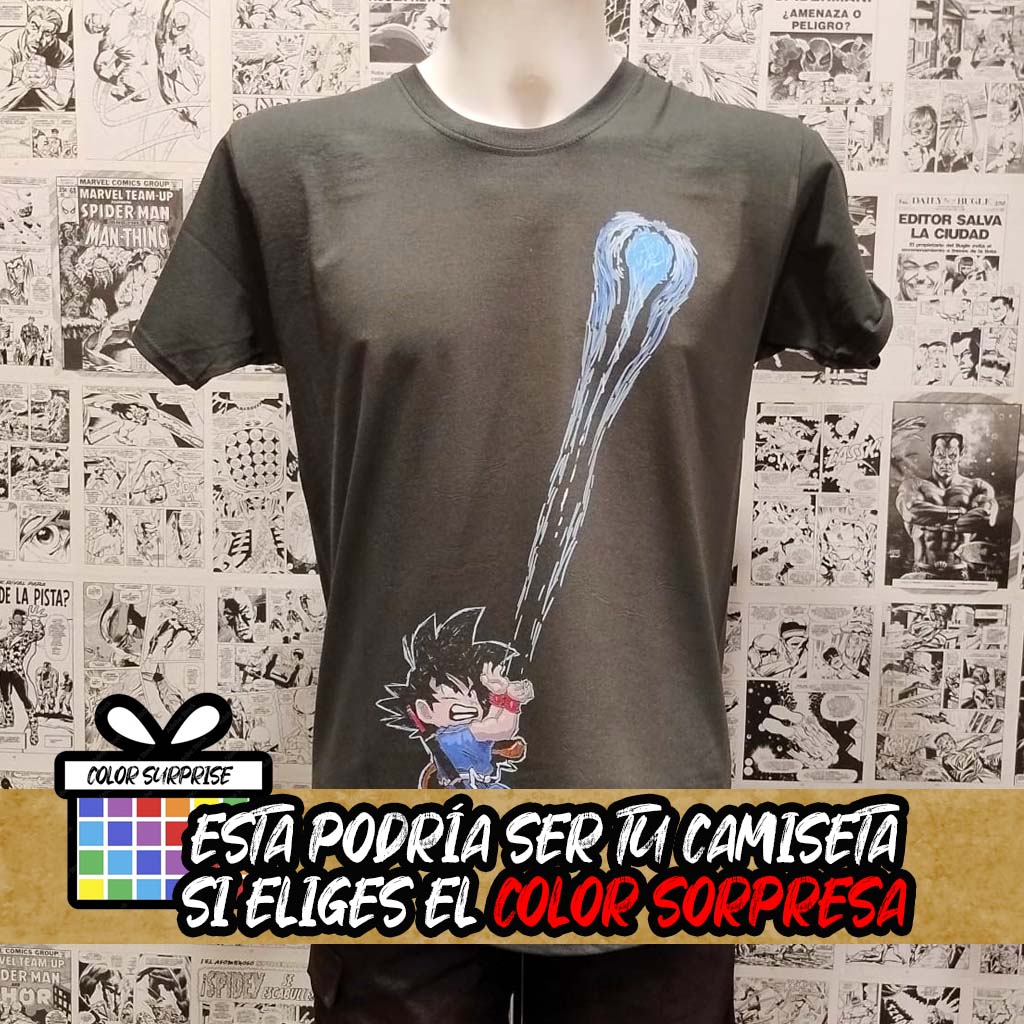 Camiseta de Goku y su Kamehameha del Anime Dragon Ball