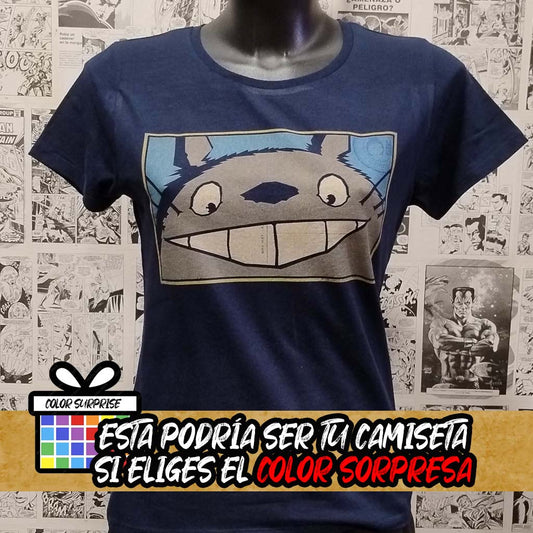 Camiseta Totoro Sonriente | Pelicula Studio Ghibli | Infantil - Vista Frontal