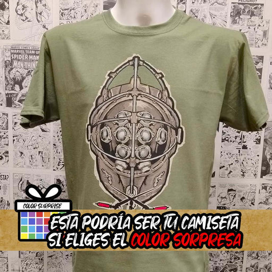 Camiseta Big Daddy | Videojuego BioShock | Infantil - Vista Frontal