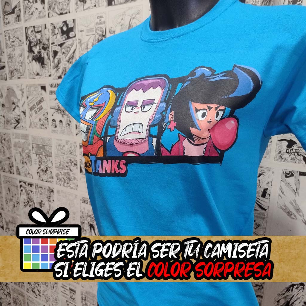 Camiseta del Videojuego Brawl Stars Tanks