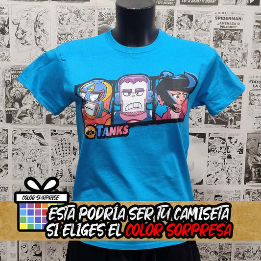 Camiseta Brawl Stars | Clase Tanques | Hombre - Vista Frontal