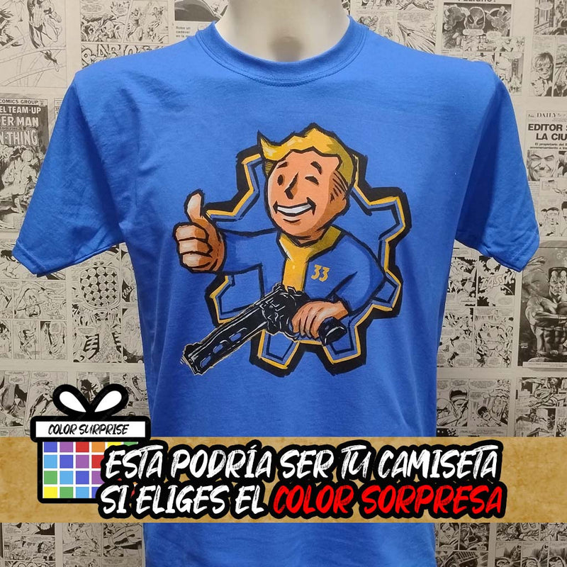 Camiseta Vault Boy | Videojuego Fallout   | Hombre