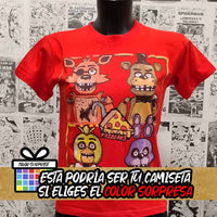 Camiseta Animatronicos | Videojuego Five Nights at Freddy's  | Mujer