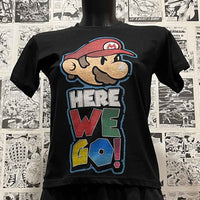 Camiseta Super Mario | Frase Clásica Here We Go |  | Infantil