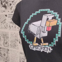 Camiseta Pollo de Minecraft | Videojuego Minecraft | Hombre | Kool Things -  Detalle