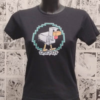 Camiseta Pollo de Minecraft | Videojuego Minecraft | Mujer | Kool Things - Frontal