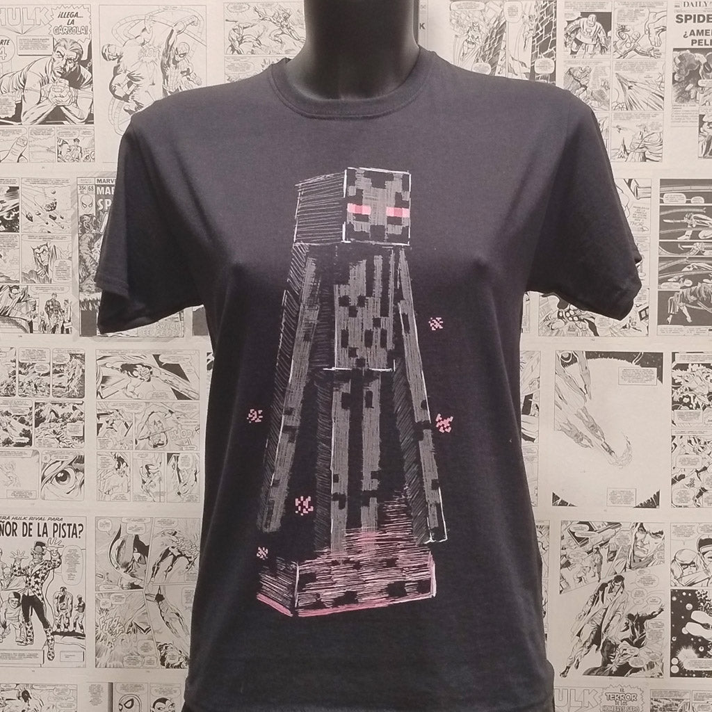 Camiseta Enderman | Videojuego Minecraft | Mujer | Kool Things - Frontal