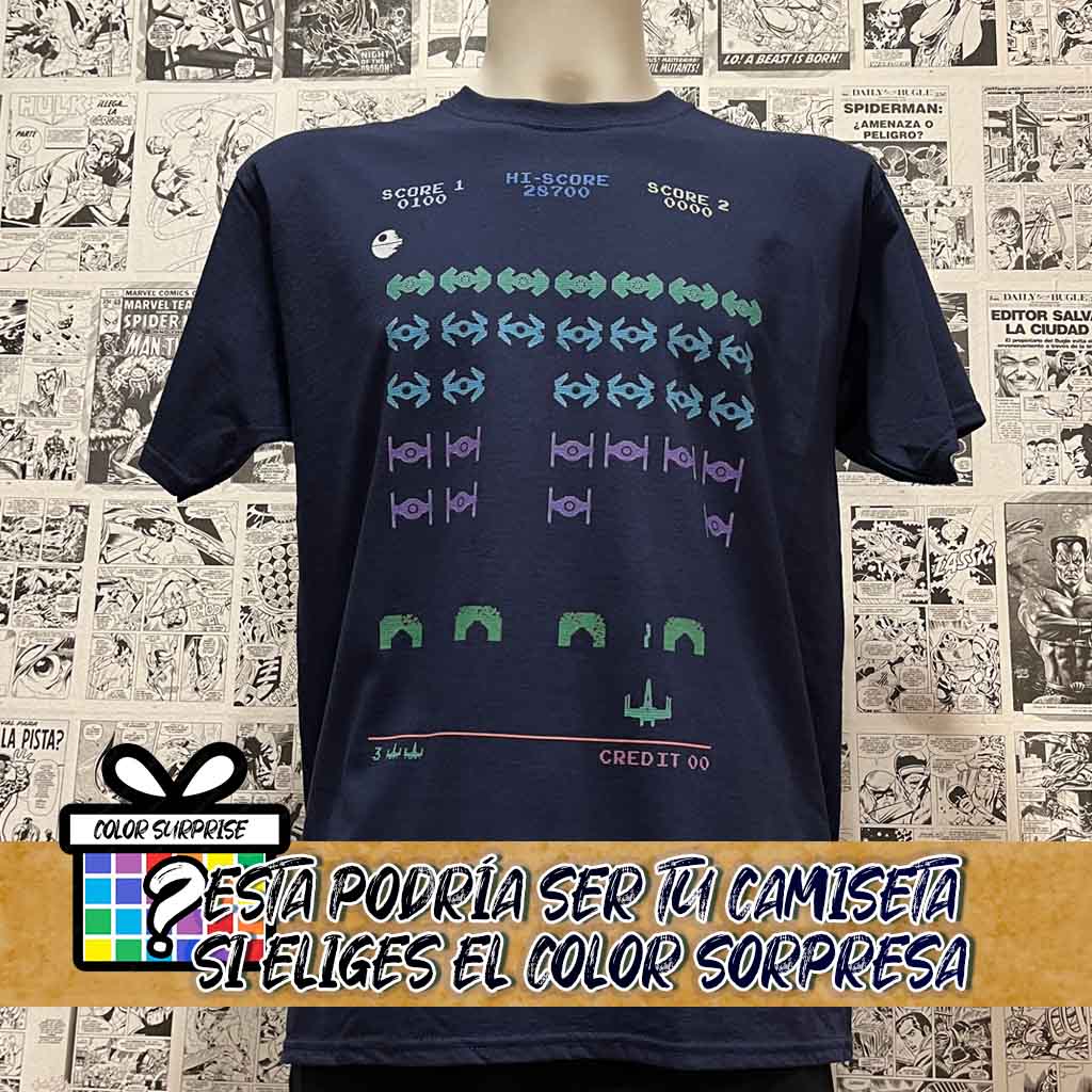 camiseta del videojuego space invaders