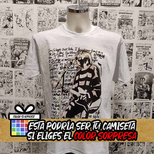 Camiseta Kurt Cobain | Música Nirvana | Infantil - Vista Frontal
